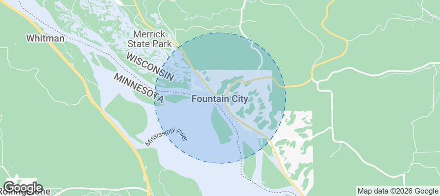 Fountain City Airbnb map